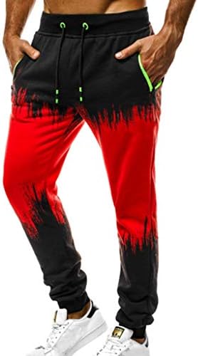 XLnuln Slim Fit Mens Cotton Jogging Pants Low Crotch Drawstring Baggy Sweatpants Hip Hop Trousers Sport Jogging Fitness Pant