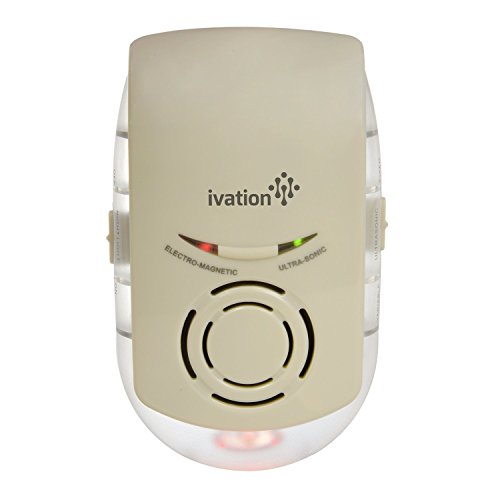 Ivation Ultrasonic and Electromagnetic Indoor Plug-in Pest Repeller with Built in Night Light - Safely Drives Away Rodents and Insects Ivation Ultrasonic and Electromagnetic Indoor Plug-in Pest Repeller with Built in Night Light - Safely Drives Away Rodents and Insects