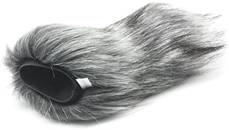 HUANOR Furry Mic Microphone Windscreen Muff Cover for Rode Videomic Pro VMP Microphone Shotgun Recorder + CEARI MicroFiber Cloth