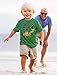 2nd Birthday - Bulldozer Construction Party Two Years Old Boy Toddler Kids T-Shirt 2T Green