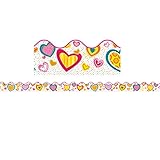 Carson Dellosa | Hearts Bulletin Board Borders | Scalloped, 13 Strips, 39ft