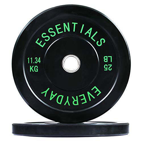 BalanceFrom Everyday Essentials Color Coded Olympic Bumper Plate Weight