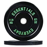 BalanceFrom Color Coded Black Olympic Bumper Plate