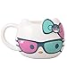 Seven20 Hello Kitty Ceramic Coffee Mug with Cute Sunglasses and Bow Design - Sanrio - Large 20 oz