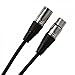 Audio2000'S ADC2037-P 3pin Audio Extension XLR Male to Female Microphone Cable, 3 Feet (Tip to Tip)