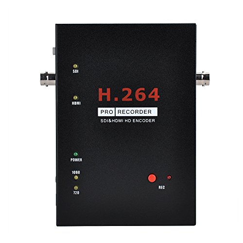 Stand-Alone 3G-SDI/HDMI HD Video Capture Box with HD/SDI Pass-Through - Record HD Video Signal to HDD/SSD/SD/USB Drive (FAT32, Remote Controller Included,Video Streaming)