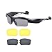 Bluetooth Sunglasses OldShark® V4.1 Bluetooth Headphones Sports Sunglass for Smartphones and All Bluetooth Device with 2 Pair Lens(Polarized+Yellow)