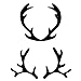 Lovely Antlers Necklace Pendant Epoxy Resin Silicone Mold,Crafting Clay,Jewelry Earrings Making,DIY Mobile Phone Decoration Tools,Semi-Transparent