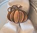 Yacanna Pumpkin Napkin Rings for Thanksgiving, Halloween Party, Dinners, Parties - Set of 4 Napkin Holders