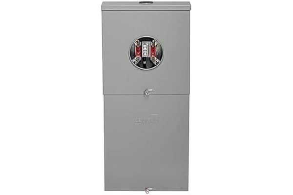 Leviton Outdoor Meter Main Combo, 200 Amp, 8 Spaces, Ring Type, LS820-BRC