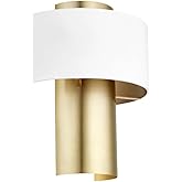 Quorum 5611-0880 Contemporary Modern One Light Wall Sconce in Brass - Antique Finish,