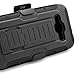 Galaxy Core Prime Case, [Belt Clip] Shockproof Heavy Duty Rugged Case With Locking Belt Swivel Clip & Kickstand For Samsung Galaxy Core Prime / Prevail 4G LTE (Black)