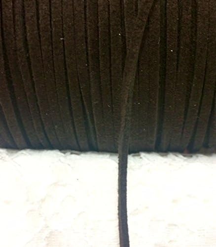Coffee Brown Faux Suede Leather Cord, Leather String Cord, DIY Cord Supplies, Faux Suede Lace, Vegan Suede Cord, bracelet cord 3mm Price Per 12 Yards