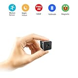 Mini Surveillance Camera,Conbrov T33 1080P HD Portable Video Recorder Small Nanny Cam with Night Vision and Motion Detection,Perfect Indoor Security Camera for Home and Office - No WiFi Function