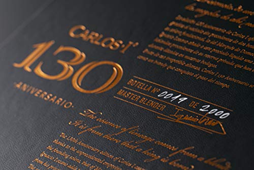 CARLOS I 130 Aniversario Brandy aus Jerez Solera Gran Reserva. Hergestellt von unserem Master Blender mit Soleras und… – Bild 7