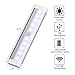 LEDGLE 0.6W Rechargeable Smart Cabinet Lights Portable Light Activated Lamps for Closets, Motion Sensor, 10 LED Beads, USB Charging, 120° Sensing Angle, 6000K, Long Sensing Range
