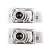 AMINEY 2 Pcs Door Welcome Lights Ghost Shadow Logo Light Led Door Projectors For Cadillac, New Logo, Easy Installation