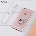 PZOZ Cell Phone Finger Ring Movie Grip Universal Smartphone Dock Car Mount/Sticky Stand/Holder/Kickstand for iPhone 7 6 Plus--Rose Gold Bowknot