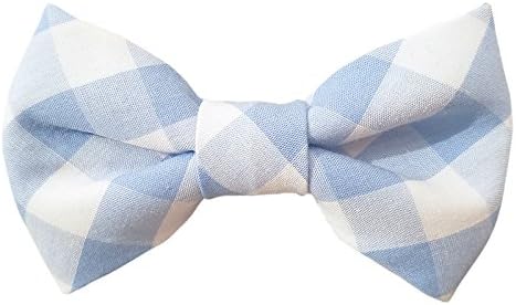 Bow Tie (Gingham Light Blue) Kids / Toddlers / Boys Bow tie Party Wedding Graduation Bowtie
