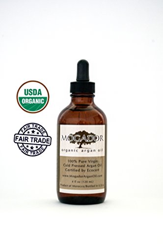 Mogador Argan Oil Certified Organic 100% Pure Argan Oil, 4 fl. oz (120 ml)