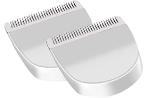 2 Pack White Professional Peanut Clipper/Trimmer Snap On Replacement Blades #2068-300-Fits Compatible with Professional Peanu