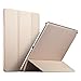 ESR Yippee Premium Trifold Case for iPad 9.7 2018/2017, [Rubber Cover] Slim Fit Leather Smart Case with Rubberized Back Cover and Auto Wake & Sleep for iPad 9.7 2018/2017 (Champagne Gold)
