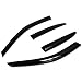 Auto Dynasty Compatible with Honda Civic 4DR ES 4 Pieces Tape-On Window Visor Deflector Rain Guard