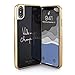 Ted Baker Fashion Premium Tempered Glass Case for iPhone Xs Max, Protective Cover iPhone Xs Max for Professional Women/Girls - Champagne
