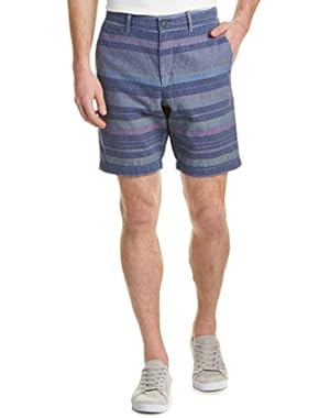 Men's Dobby Neon Yarn-Dye Slim Shorts