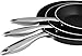 Utopia Kitchen Professional Aluminum Oven Safe 3 Piece Nonstick Frying Pan Set (8, 9.5 and 11 Inches) - Stainless Steel Handles - Dishwasher Safe - Multipurpose Use for Home Kitchen or Restaurant