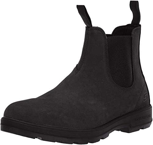 skechers black mens boots