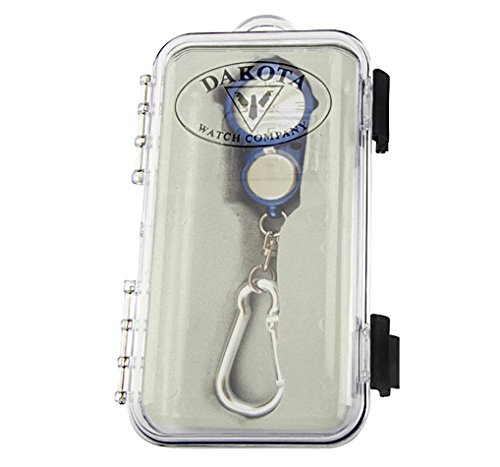 Dakota Clip Watch Blue - Magnifier Flip Clip Watch, Water Resistant. Comes With Sturdy Aluminium Carabiner Clip To Attach In Backpack, Purse Handle And Anywhere. Packed In A Rugged Plastic H2O Box. - Thumbnail 5