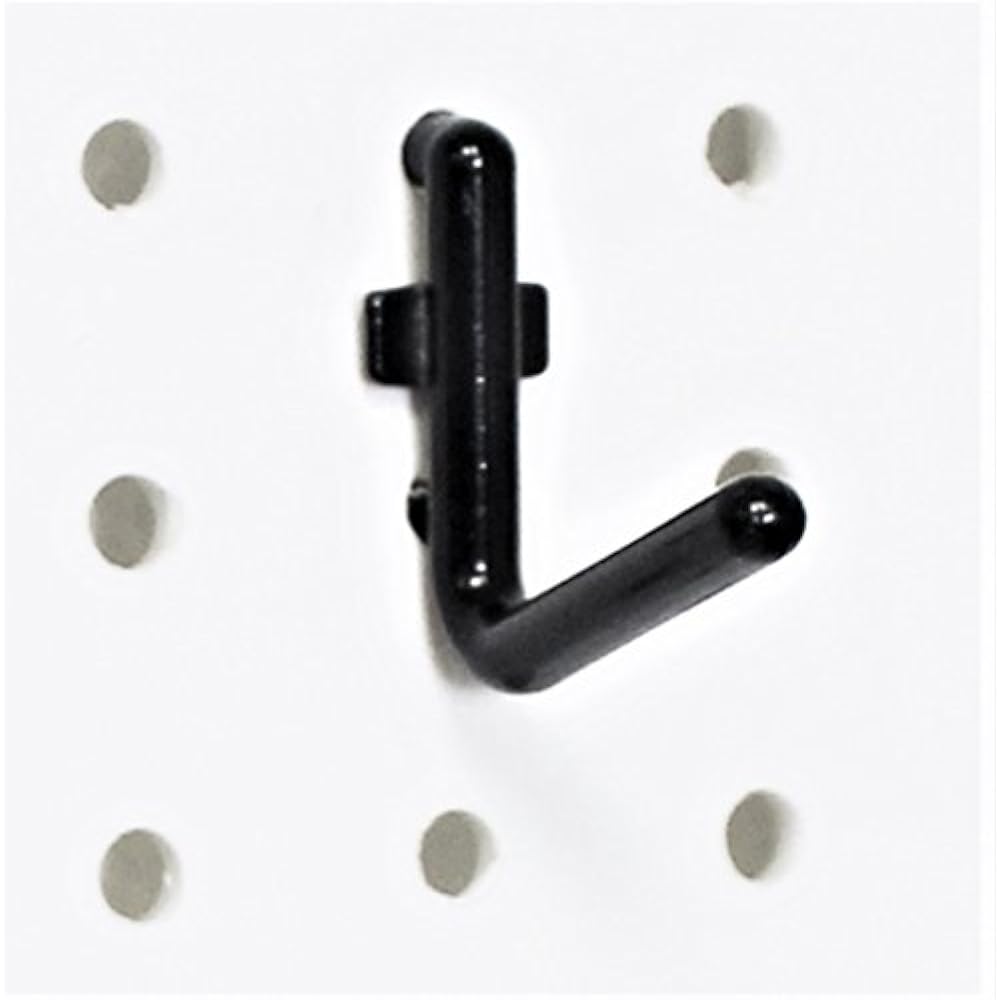 Locking Pegboard Hooks 100 Pk. FlexLock Style For Board Tool