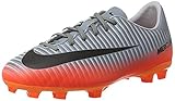Nike Jr. Mercurial Vapor XI CR FG Soccer Cleats (Cool Grey, Metallic Hematite)