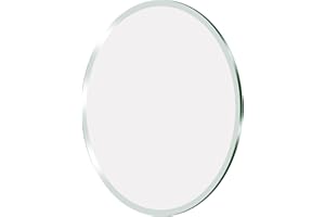 SZG 18" Inch Round Glass Table Top 1/4" Thick Tempered Beveled Edge (18 in)