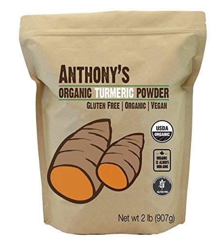 6 Organic+Turmeric+Anthonys+Curcumin+Non+GMO