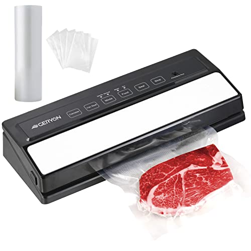 GERYON Vacuum Sealer Machine, Automatic Food Sealer Detachable Design|Led  Indicator Lights|Dry Moist Food Mode