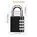 Combination Lock Hitcoo Resettable 4-Digit Anti Rust and Weatherproof Padlock for School, Gym & Sports Locker, Employee Locker, Toolbox, Fence, Suitcase, Hasp Storage - 2 Pack