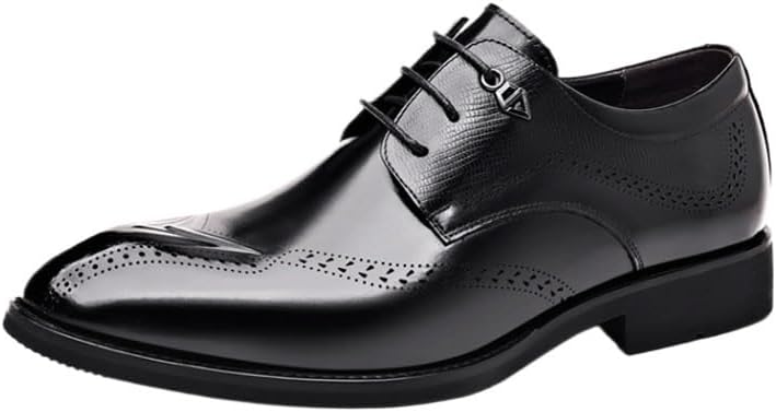 alfani black dress shoes Amazon.com | Alfani Mens Andrew Faux Leather Memory Foam Derby Shoes Black 8 Medium (D)
