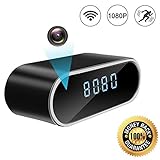 ZDMYING Spy Hidden Camera, Alarm Clock 1080P WiFi Nanny Camera, with Night Vision/Motion Detection/Loop Recording Home Office Support iOS/Android/PC Remote Real-time Video