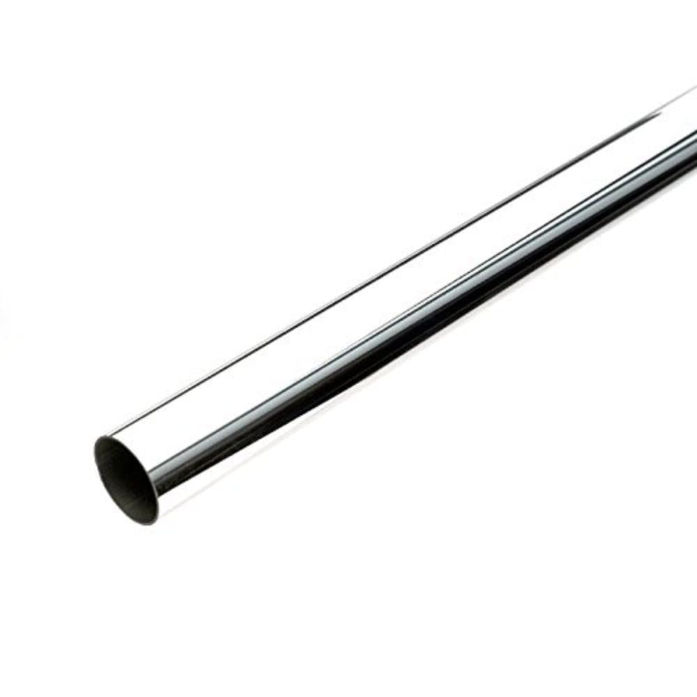 Merriway BH04411 Chrome Plated Round Wardrobe Rail, 914 x 19 mm (3 foot x 3/4 inch)