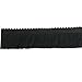 YEQIN 25mm Wide Cotton Fringe Tassel Trim 5 Yards (Black)
