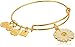 Alex and Ani Daisy Shiny Gold Bangle Bracelet