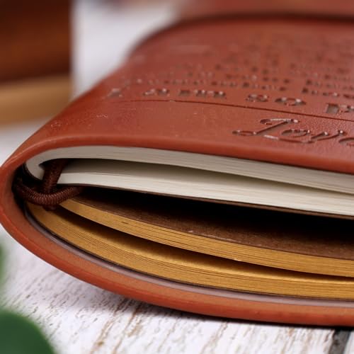 Koogel To My Daughter Leather Journal, 140 Pages Refillable Writing Journal Embossed Vintage Notebooks Mother Daughter Gifts Christmas Birthday Gifts for Daughter from Mom