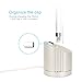 Apple Pencil Charging Station with Built-in USB Charging Cable (5 FT) Metal Docking Silver