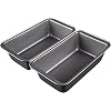 Amazon Basics – Koolstofstalen broodpan met antiaanbaklaag, 27x15x7 cm, 2 stuks
