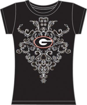 Georgia Bulldogs Ladies' Nailhead Tee / T-Shirt (X-Large)