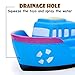 SIBOTER Baby Bath Toys Boat Squirt Bath Toy for Toddlers Kids, Bathtub Toys Float Boat Train for Boys and Girls 1 2 3 Year Old Kids Toddlers