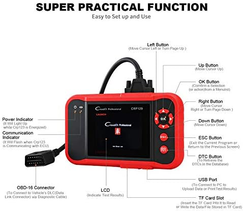 AIJICHE Launched X431 CRP129 Creader 129 Diagnostic Tool OBD Code Reader 2 Release Diagnostics Car Scanner Diagnostics CRP 123 VIII