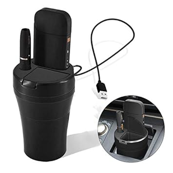 LUXACURY iQOS Charger Ladegerät Holder Auto Fach Aschenbecher USB Ladegerät für iQOS Zubehör Tragbares Ladegerät für iQOS Poc
